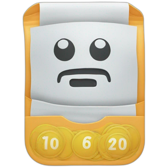 lotto ticket emoji