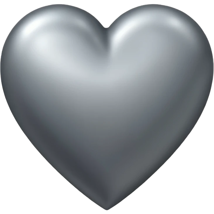 Corazon gris emoji