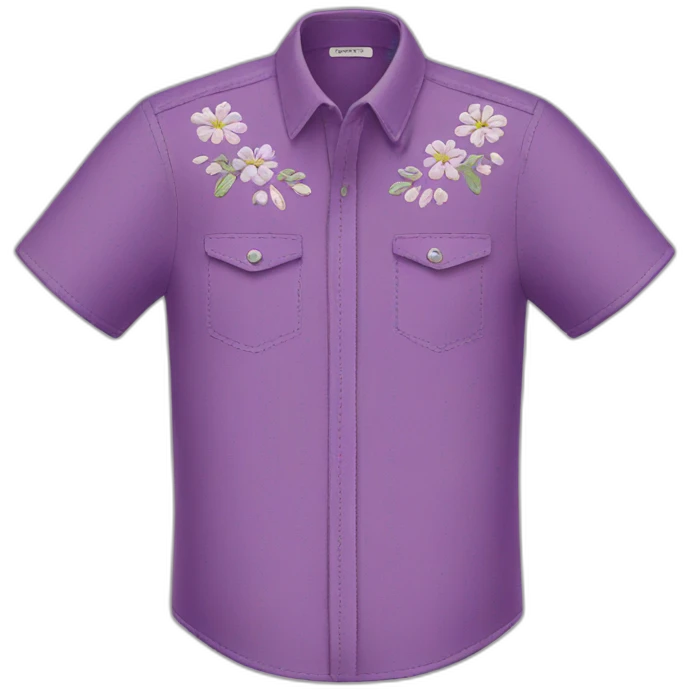 embroidered shirt emoji