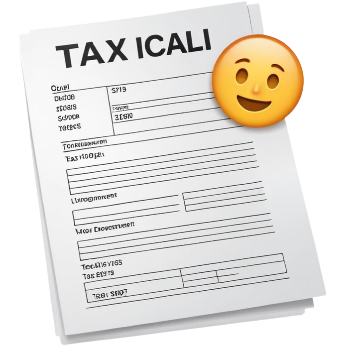 Tax money document emoji