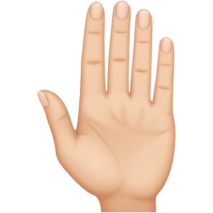 Un petit doigt en l’air comme pour faire une promesse  emoji