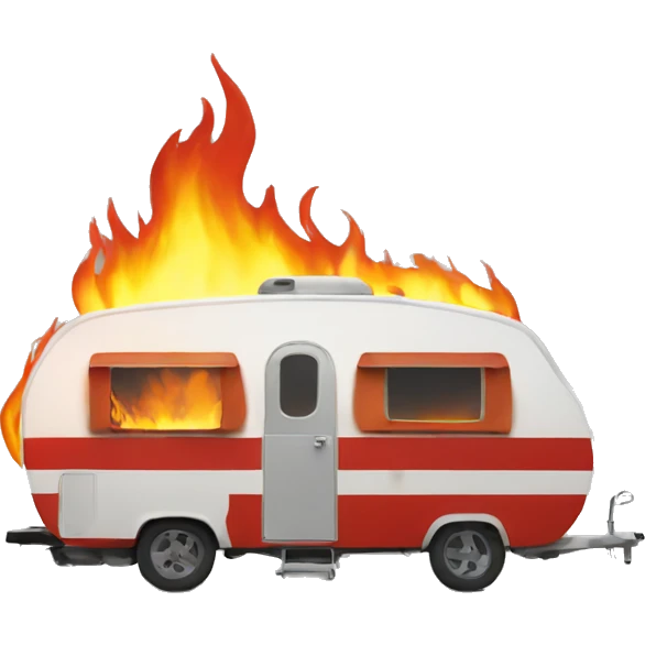 Caravan fire emoji