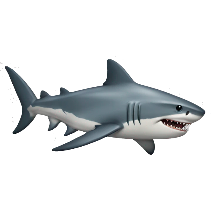 Shark with a tattoo  emoji