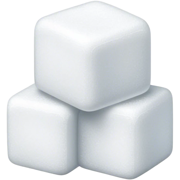 stack of 3 sugar cubes emoji
