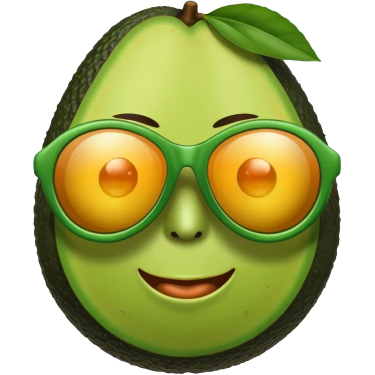 avacado wearing sunglasses emoji