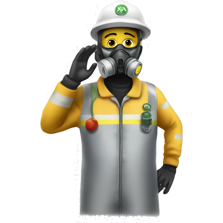 backroom hazmat with saluting face emoji