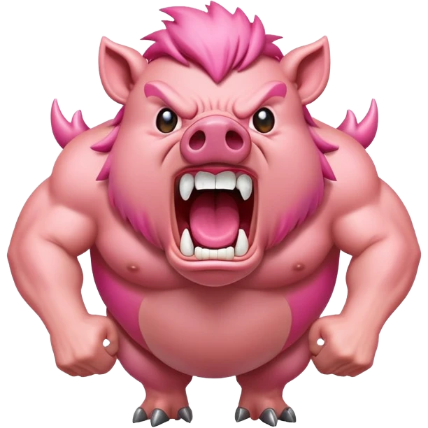 Screaming hog  emoji