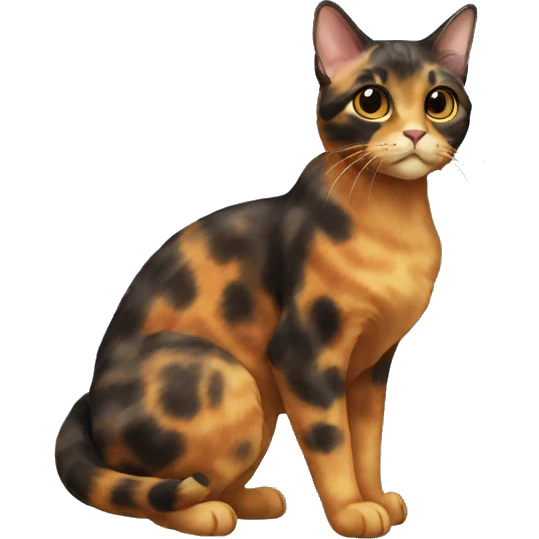 Tortoiseshell Cat Breed Full Body emoji