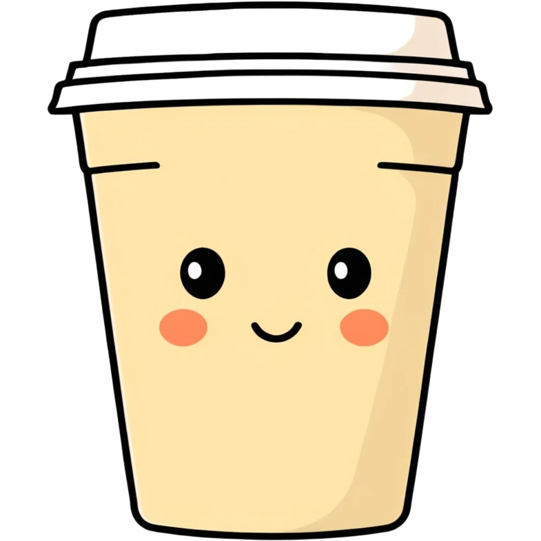 A very sad cup of coffee emoji