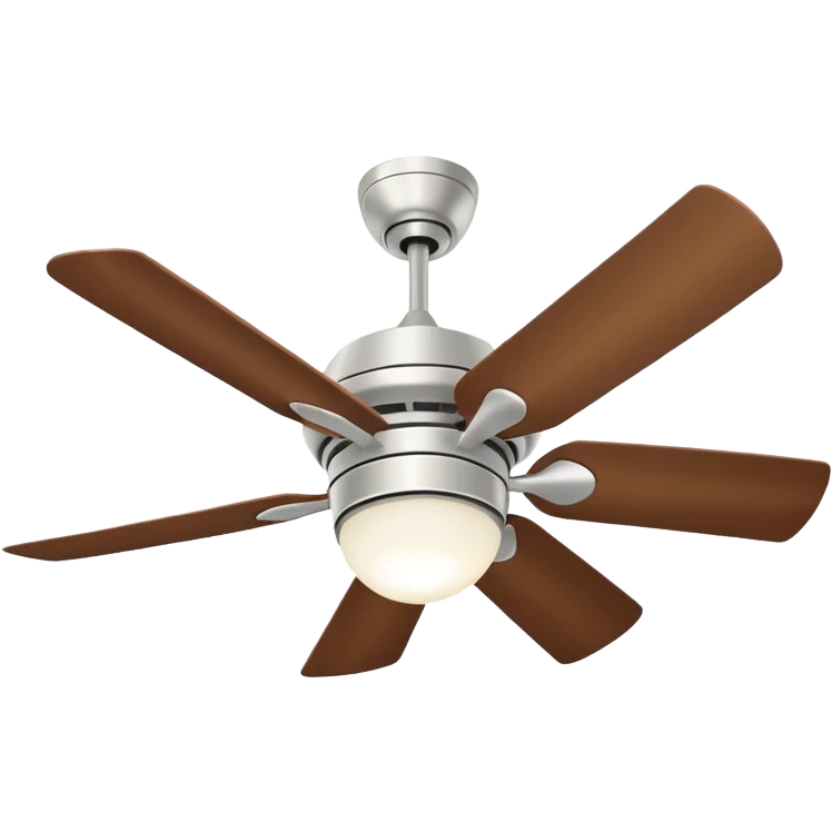 Ceiling white fan with 3 bars emoji