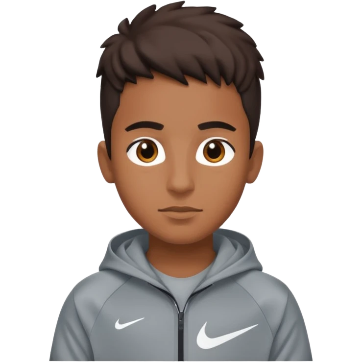 Nike tech with brown boy  emoji