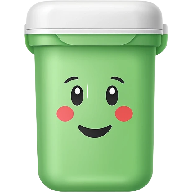 reusing containers as in personal care products icon emoji