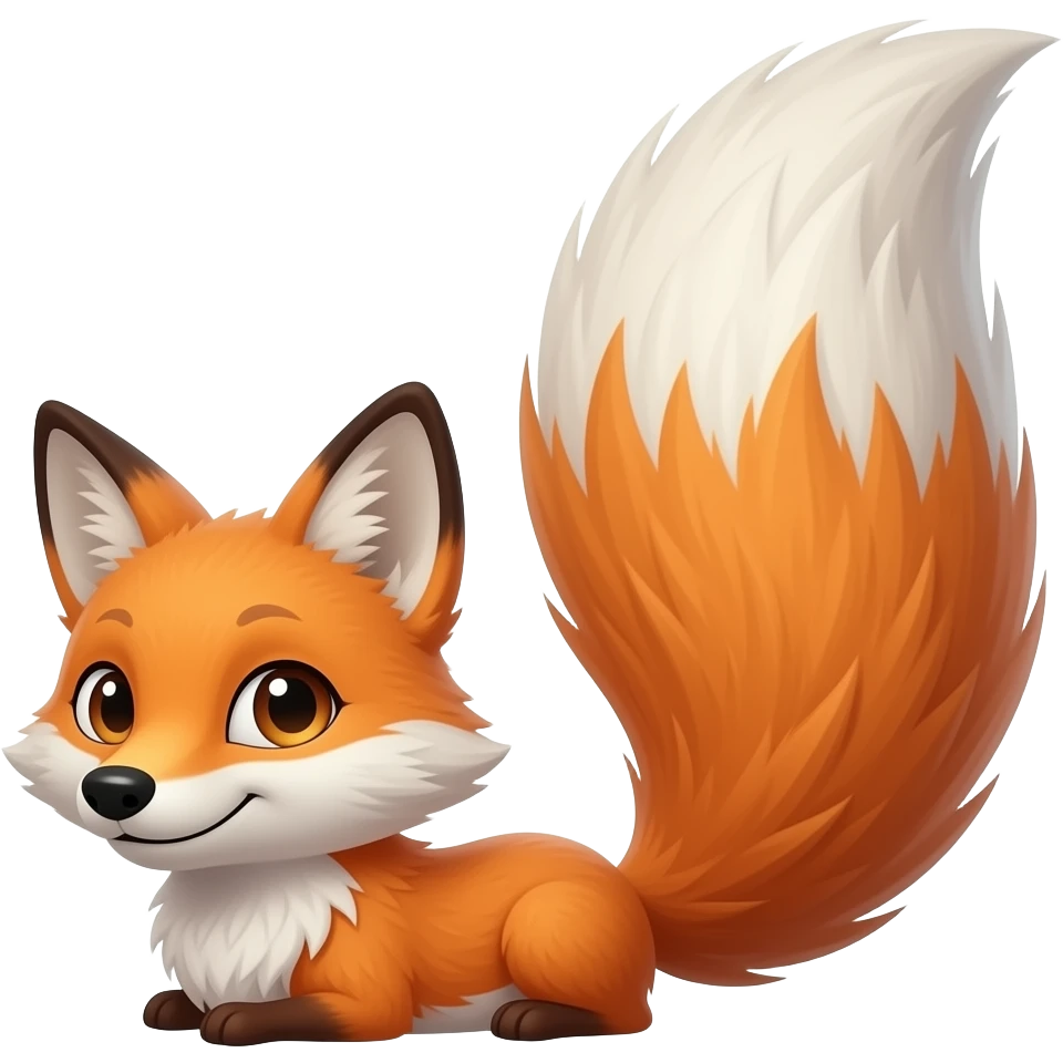 Fox tail emoji