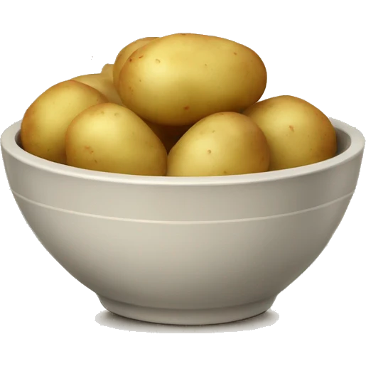 Potatoes in a bowl emoji