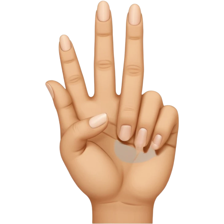 The Arabic hand gesture of “Khod” the middle finger pointing towards me emoji
