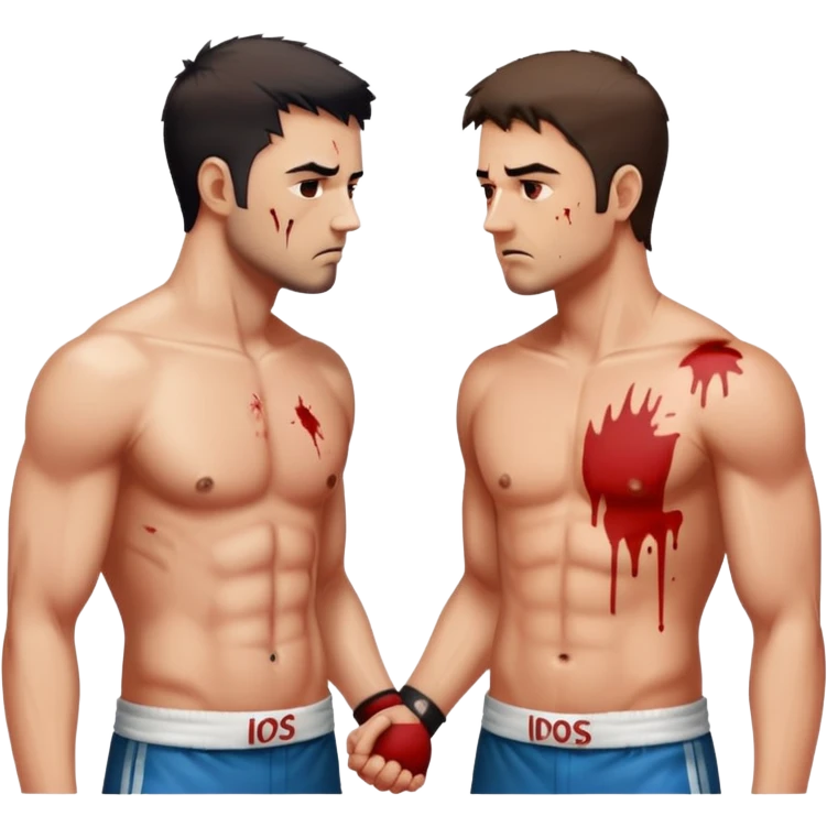 two fighters facing off, referencing Fight Club emoji