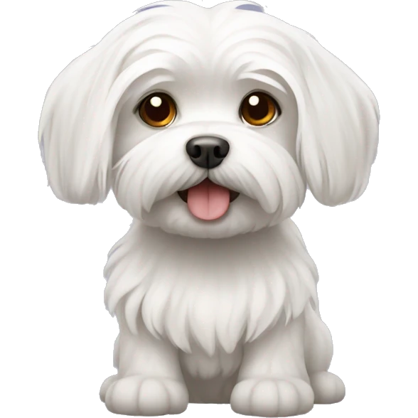 Maltese dog emoji