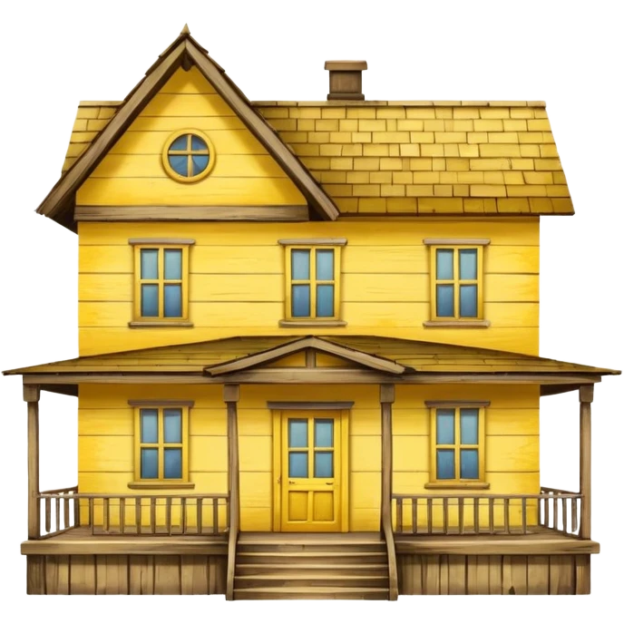 Yellow house  emoji