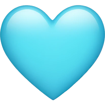 Light blue heart emoji