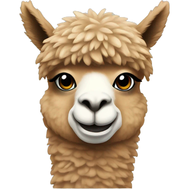 Alpaca wearing Sweatshirt  emoji