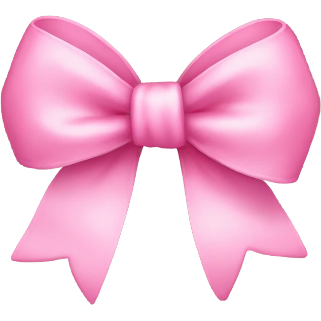 Cute pink bow emoji