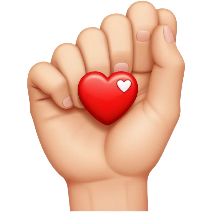 fist icon with a small heart floating above it emoji