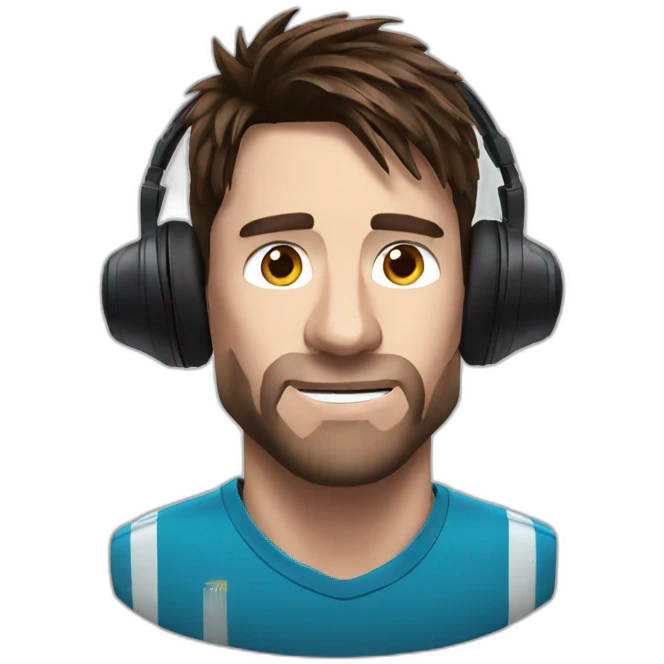 Messi headphone emoji