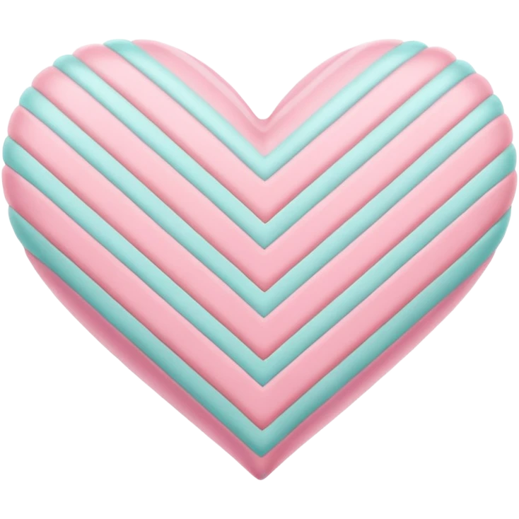 pastel heart with a soft zigzag pattern emoji