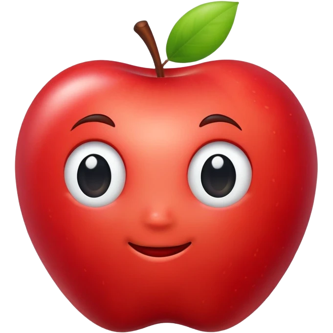 simple apple emoji