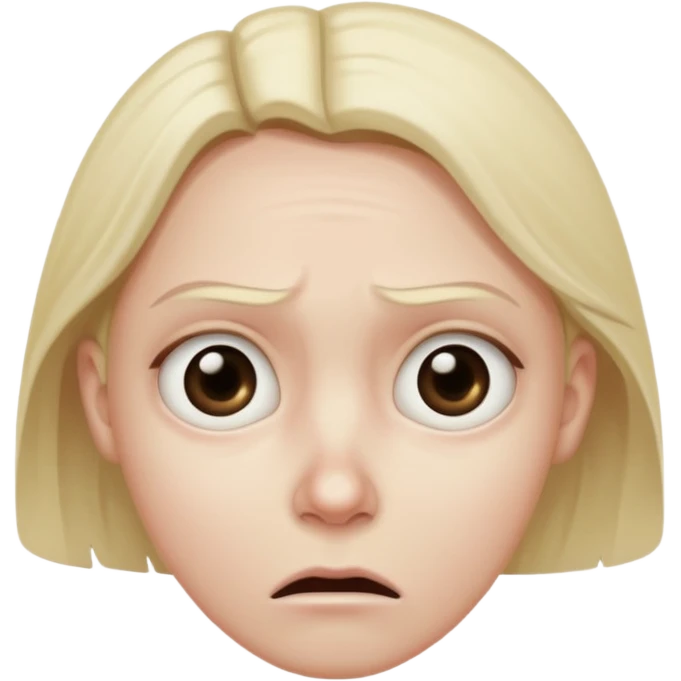 Fear and worried mixed emoji