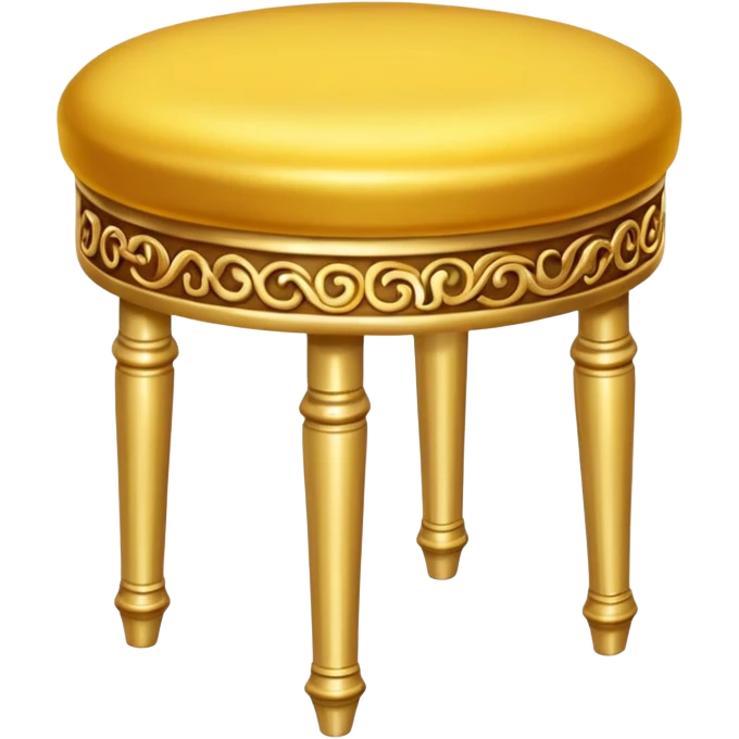 a golden stool emoji