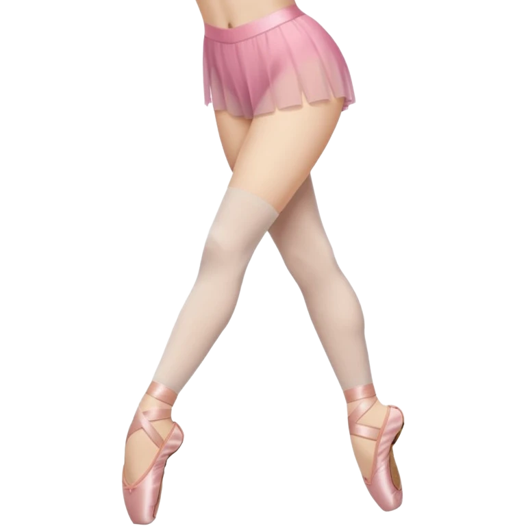 meia calça ballet dobrada emoji