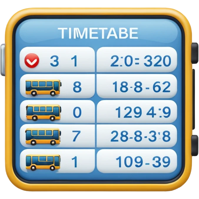 bus Timetable emoji