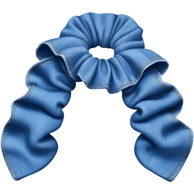 Denim scrunchie emoji