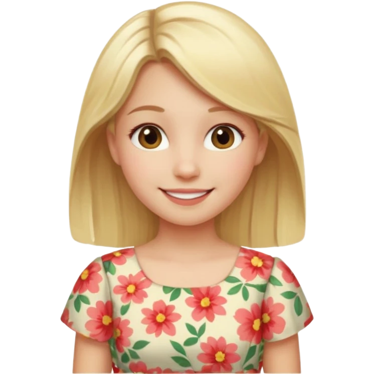 Fille amoureuse blonde emoji