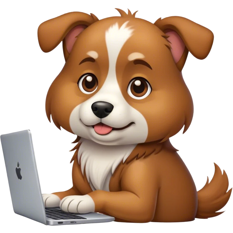 dog with laptop emoji