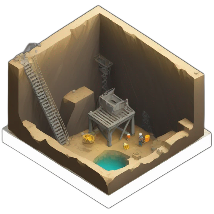 isometric mineshaft emoji