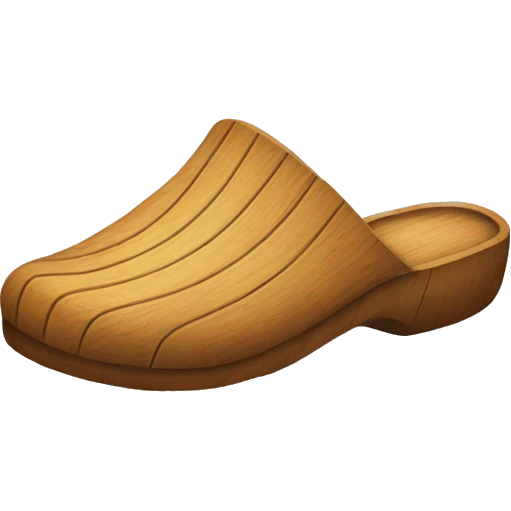 wooden slippers emoji