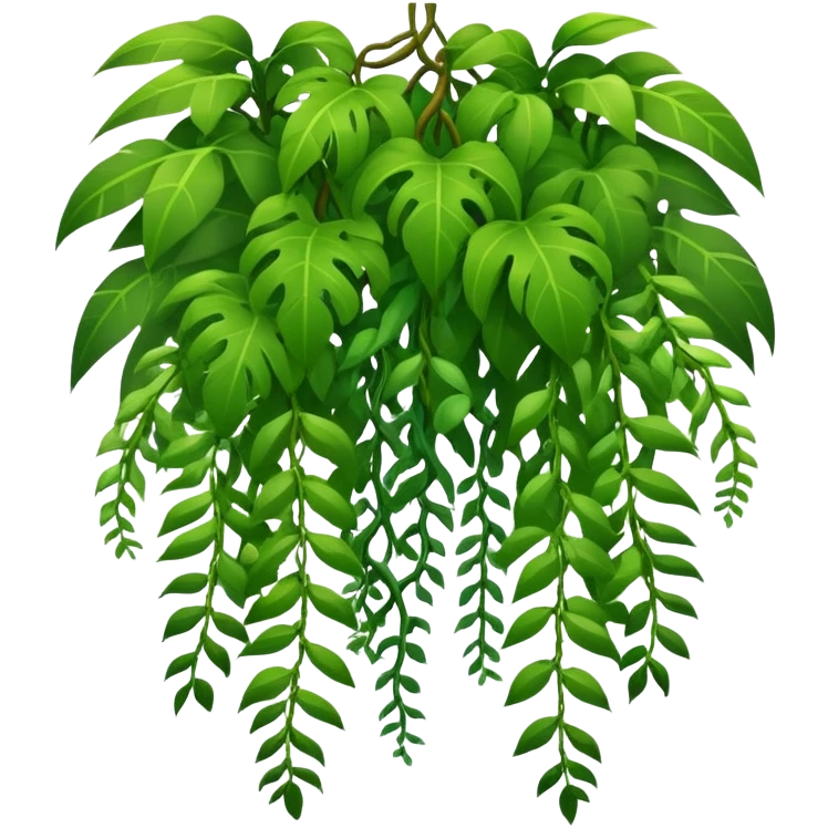 tropical jungle lianas hanging emoji