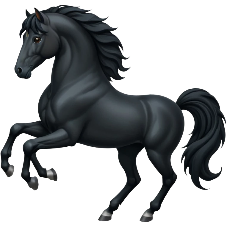 Black Spaniard horse  emoji