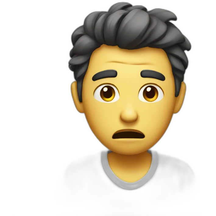 Frustrated emoji