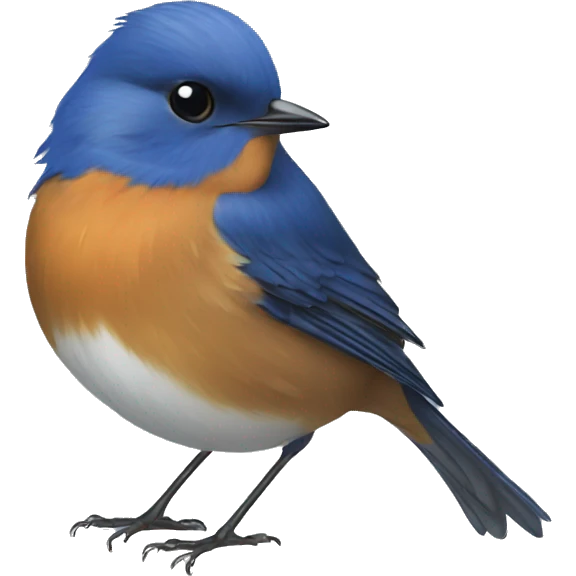blue robin clipart symbol emoji