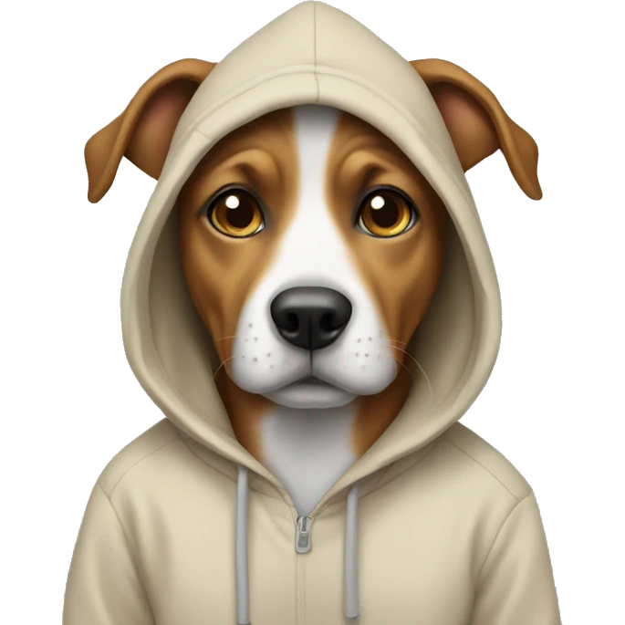dog wearing a hoodie  emoji