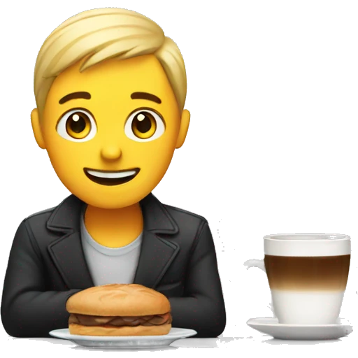 A cafe emoji