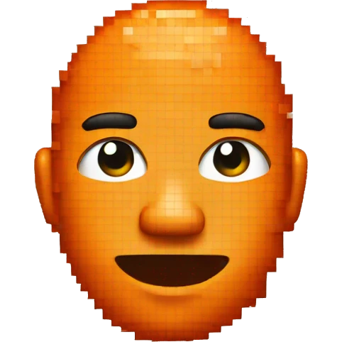 pixel orange emoji