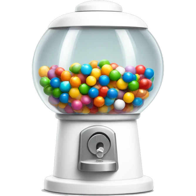 gumball machine white emoji