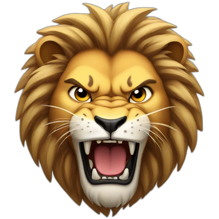 angry lion emoji