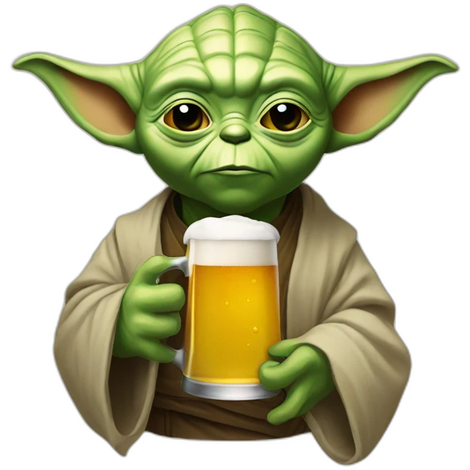 Yoda beer emoji