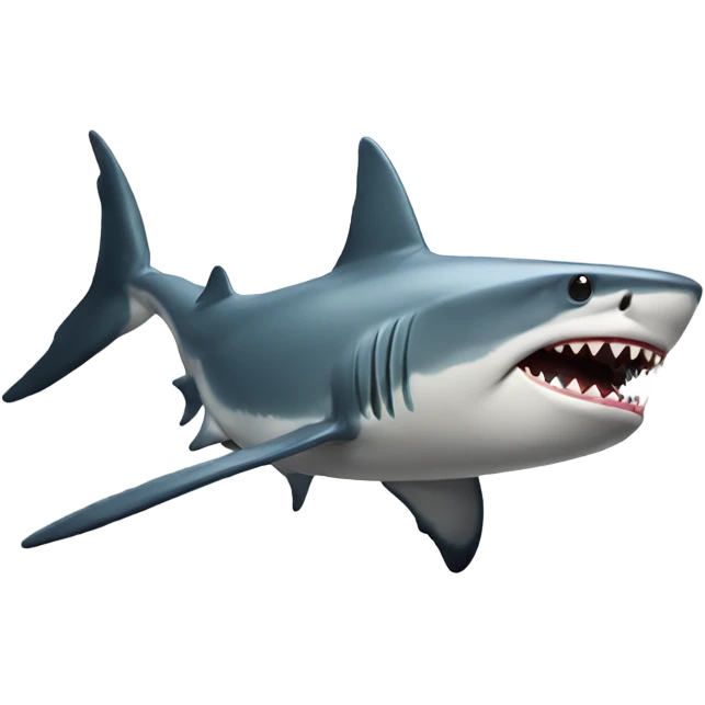 Shark with a top hating  emoji
