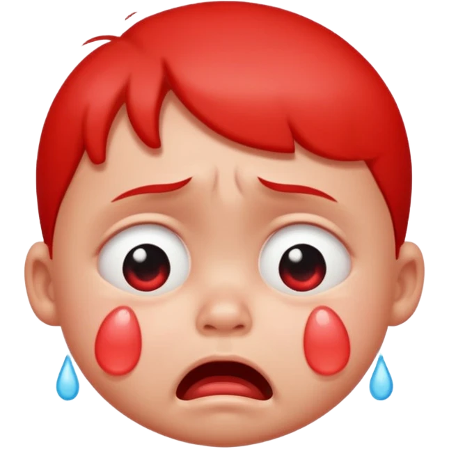 Being a cry baby  emoji
